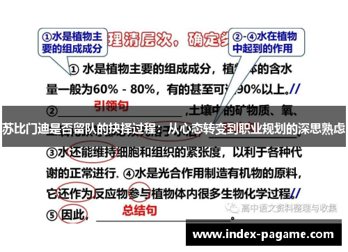 苏比门迪是否留队的抉择过程：从心态转变到职业规划的深思熟虑