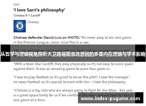 从哲学与逻辑视角探析大卫路易斯落选原因的多重内在逻辑与学术影响 从哲学与逻辑视角探析大卫路易斯落选原因的多重内在逻辑与学术影响